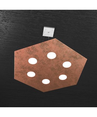 Sospensione Hexagon 6 luci rame 1142/SG Top Light