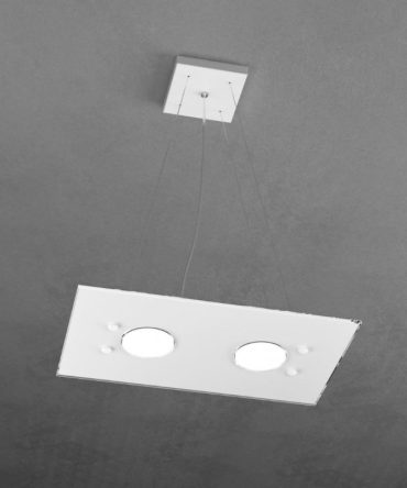 Sospensione Led in vetro Path 2+1 luci bianco 1141/S2+1 Top Light
