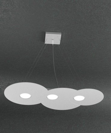 Sospensione Led 3+2 luci Cloud 1128/S3 R +2-GR Top Light grigio