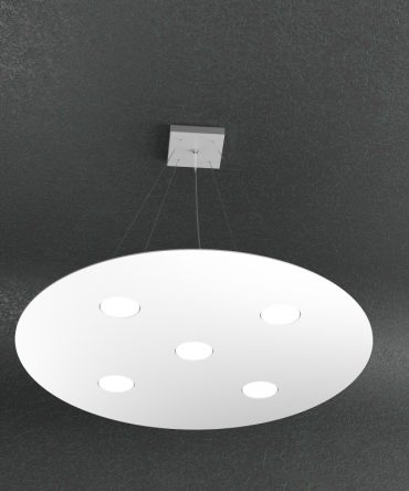 Sospensione Led rotonda 5+2 luci Cloud 1128/S5 T +2-BI Top Light