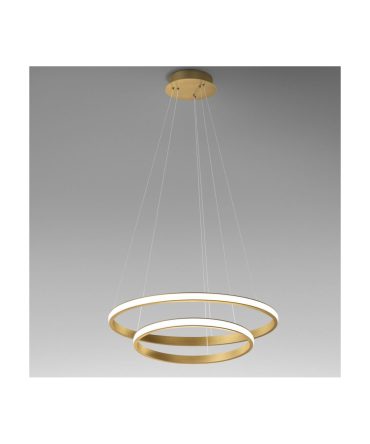 Sospensione Moderna 2 Anelli Led 40w Iole Oro Gea Luce