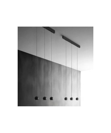 Sospensione Moderna 3 Sfere Led 24w 3000k Guya Bianco, Nero o Oro Gea Luce