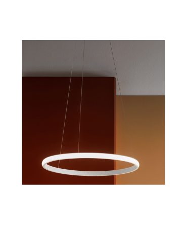 Sospensione Moderna Anello Led 28w Iole Ø60cm Bianco Gea Luce