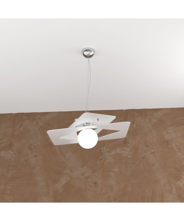 Sospensione moderna Wacky 45 cm bianca 1159/S45 Top Light