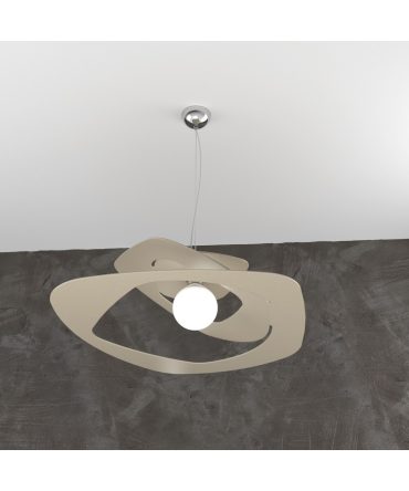 Sospensione moderna Warped Ø65 cm sabbia 1157/S65 Top Light