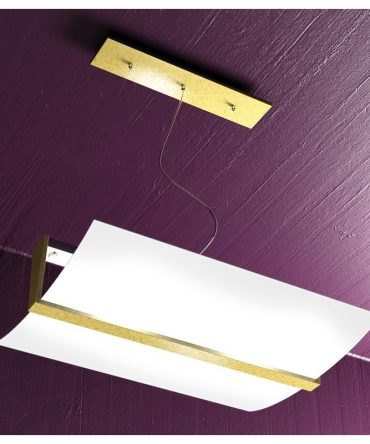 Sospensione Wood foglia oro 1019/S50-FO Top Light