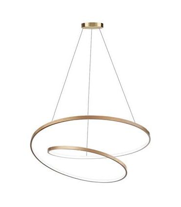 IDEAL LUX OZ Sospensione Moderna Led 48w  SP 60 cm Ottone