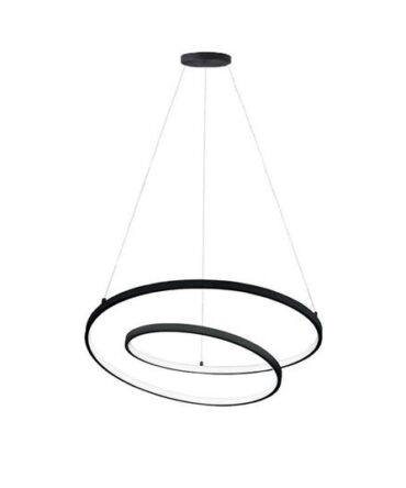 IDEAL LUX OZ Sospensione Moderna Led 55w  SP 80 cm Nero