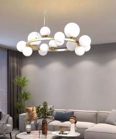 IDEAL LUX PERLAGE Sospensione sp14 bianco