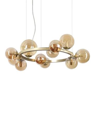 IDEAL LUX PERLAGE Sospensione sp11 ambra
