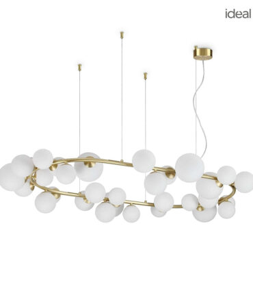IDEAL LUX PERLAGE Sospensione SP30 bianco