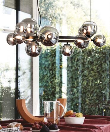 IDEAL LUX PERLAGE Sospensione SP14 ambra