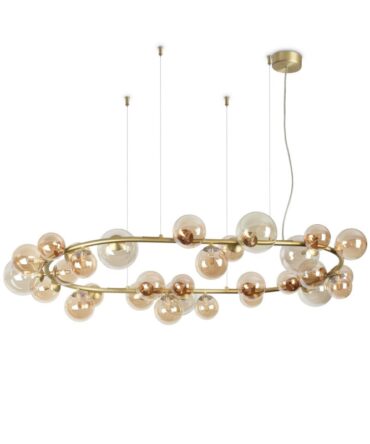 IDEAL LUX PERLAGE Sospensione SP30 ambra