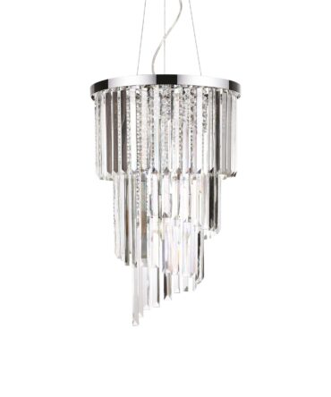IDEAL LUX CARLTON Sospensione SP8 cromo