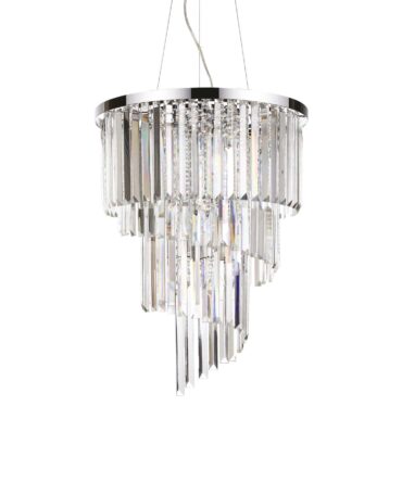 IDEAL LUX CARLTON Sospensione  SP12 cromo