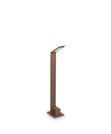 IDEAL LUX AGOS Coffee h.60cm Paletto da esterno LED 3000K Luce Calda