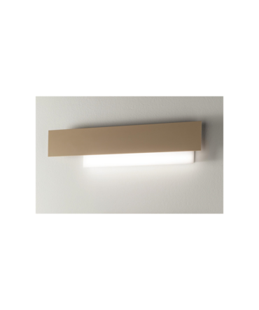 Applique Gea Luce DOHA AG grande 25W LED 3000°K Tortora lampada parete