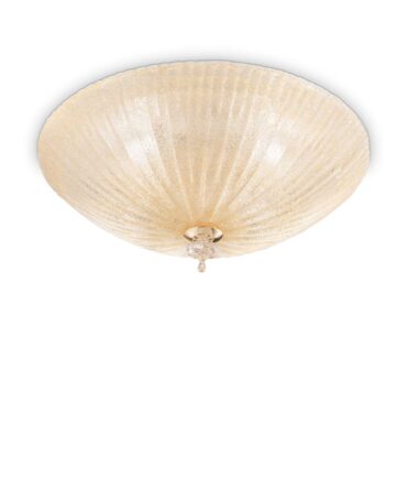 IDEAL LUX  SHELL Lampada a soffitto ambra L. 50cm