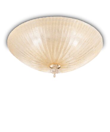 IDEAL LUX  SHELL Lampada a soffitto ambra L. 60cm