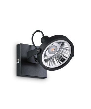 IDEAL LUX GLIM Lampada a soffitto nero l. 13 cm.
