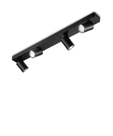 IDEAL LUX RUDY Lampada a soffitto nero L. 76 cm