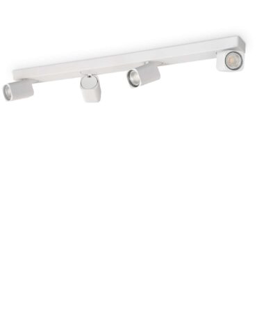 IDEAL LUX RUDY Lampada a soffitto bianco L. 76cm H. 11cm