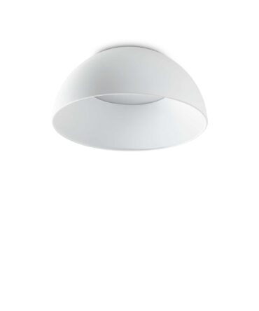 IDEAL LUX  COROLLA Lampada a soffitto bianco h. 16cm