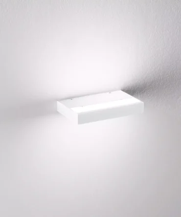 ISYLUCE PLATE  962   Applique da parete in alluminio bianco led 4000K luce naturale