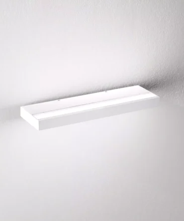 ISYLUCE PLATE  963   Applique da parete in alluminio bianco led 3000K luce calda
