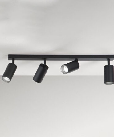 ISYLUCE SIMPLIE 775 Applique da parete in alluminio nero