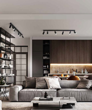 ISYLUCE SIMPLIE 777 Applique da parete in alluminio nero