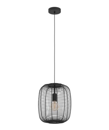 EGLO Sospensione RINROE con struttura  in acciaio nero D. 32,5 cm