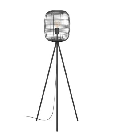 EGLO Piantana RINROE con struttura  in acciaio nero H. 140,5 cm