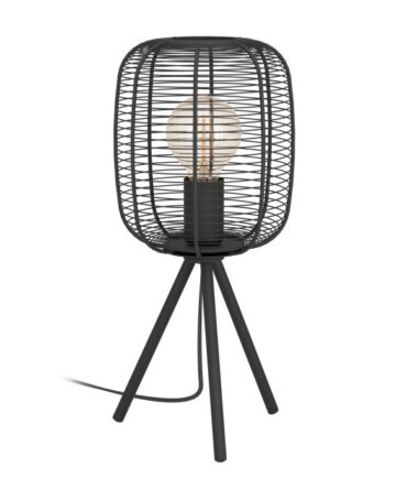 EGLO Lampada da tavolo RINROE con struttura  in acciaio nero H. 44 cm