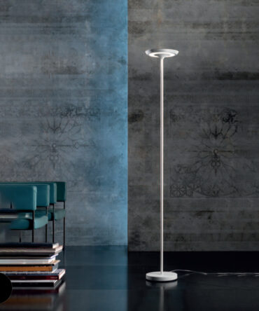 PROMOINGROSS ELLA  Lampada da terra led metallo bianco H. 180 cm