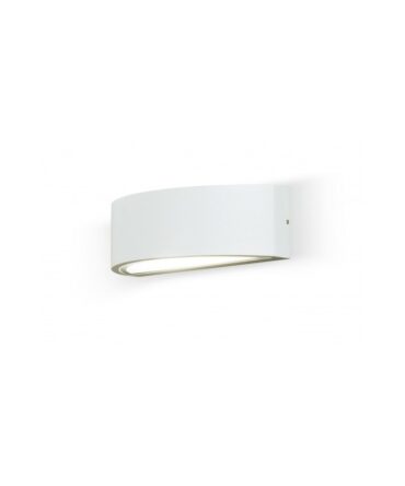 PROMOINGROSS LENTE 5581 Lampada da parete  in alluminio e vetro satinato   L. 26 cm
