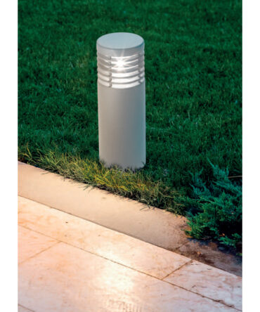 PROMOINGROSS CYLL 35 Paletto da esterno  in alluminio e metacrilico trasparente H. 35 cm