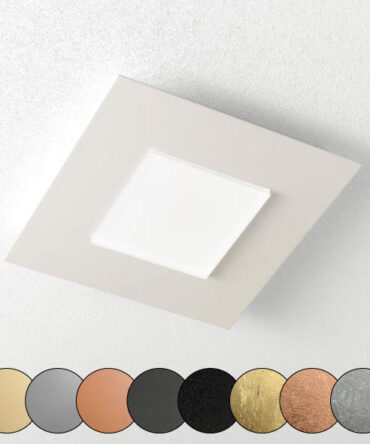 PROMOINGROSS PIXEL Q20 Plaoniera led metallo bianco L. 20 cm