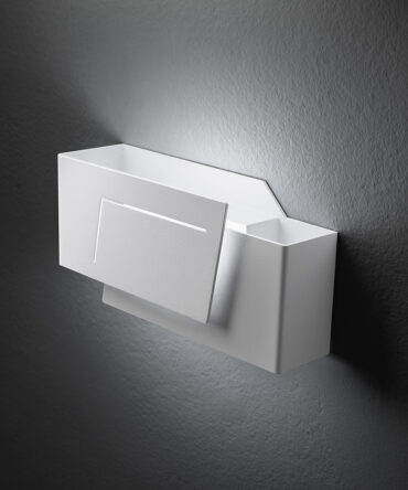 PROMOINGROSS CLAP A35 Lampada da parete led metallo bianco L. 35 cm