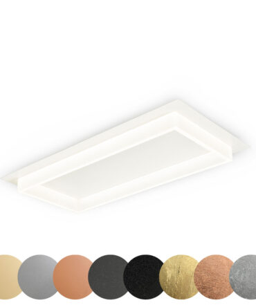 PROMOINGROSS SQUARE R70  Plafoniera led metallo bianco L. 70 cm