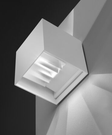 PROMOLUCE WINGS A10 Lampada da parete led in alluminio bianco L. 10 cm