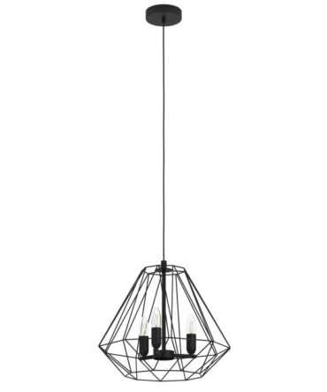 EGLO Sospensione TARLE con struttura  in acciaio nero