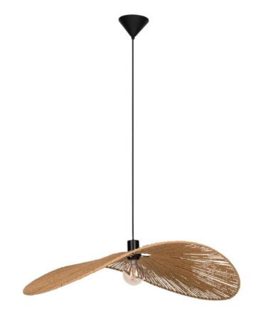 EGLO Sospensione SIRUELA con struttura  in acciaio nero, carta colore naturale