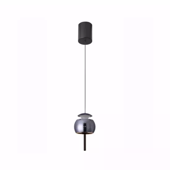 MANTRA ROLLER Lampada da sospensione nero a 1 luce D. 9,6 cm