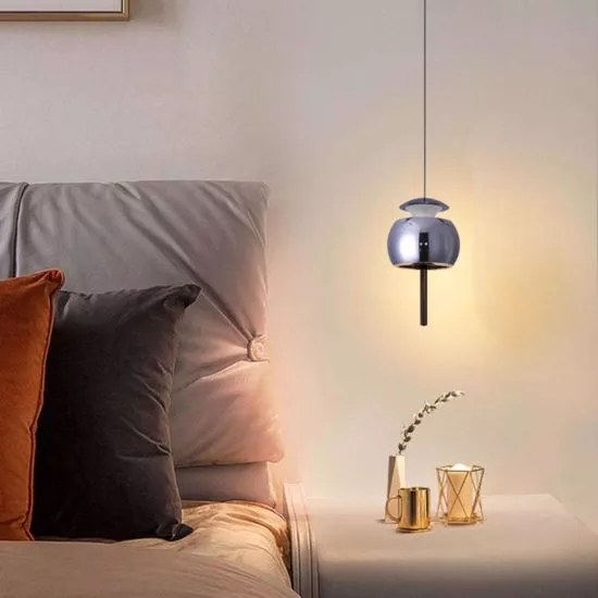 MANTRA ROLLER Lampada da sospensione nero a 1 luce D. 9,6 cm
