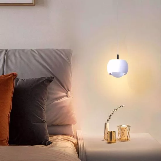 MANTRA ROLLER Lampada da sospensione bianco