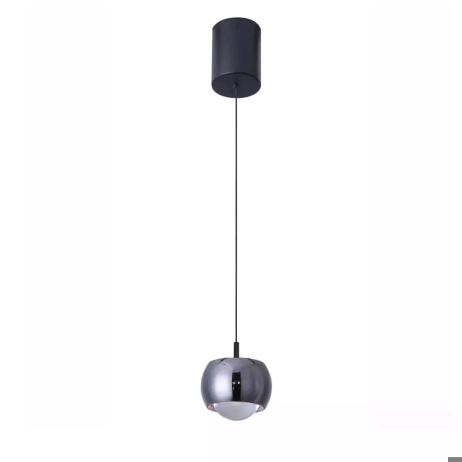 MANTRA ROLLER Lampada da sospensione cromo nero