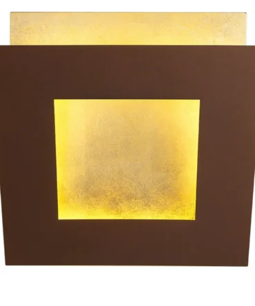 MANTRA DALIA Lampada da parete corten e oro  L. 40 cm