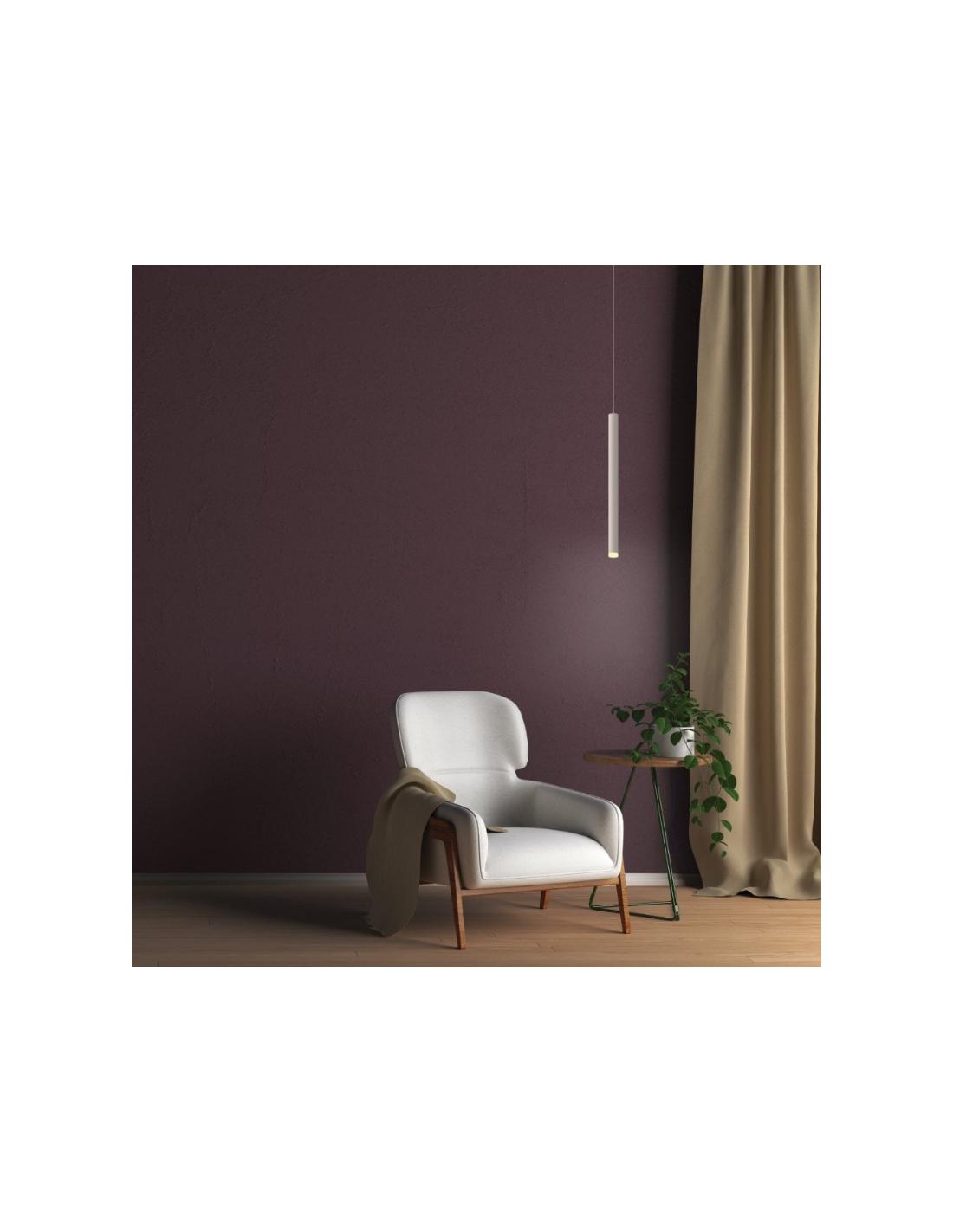 MANTRA CALA Lampada a sospensione bianco D.3,5cm H 255 cm