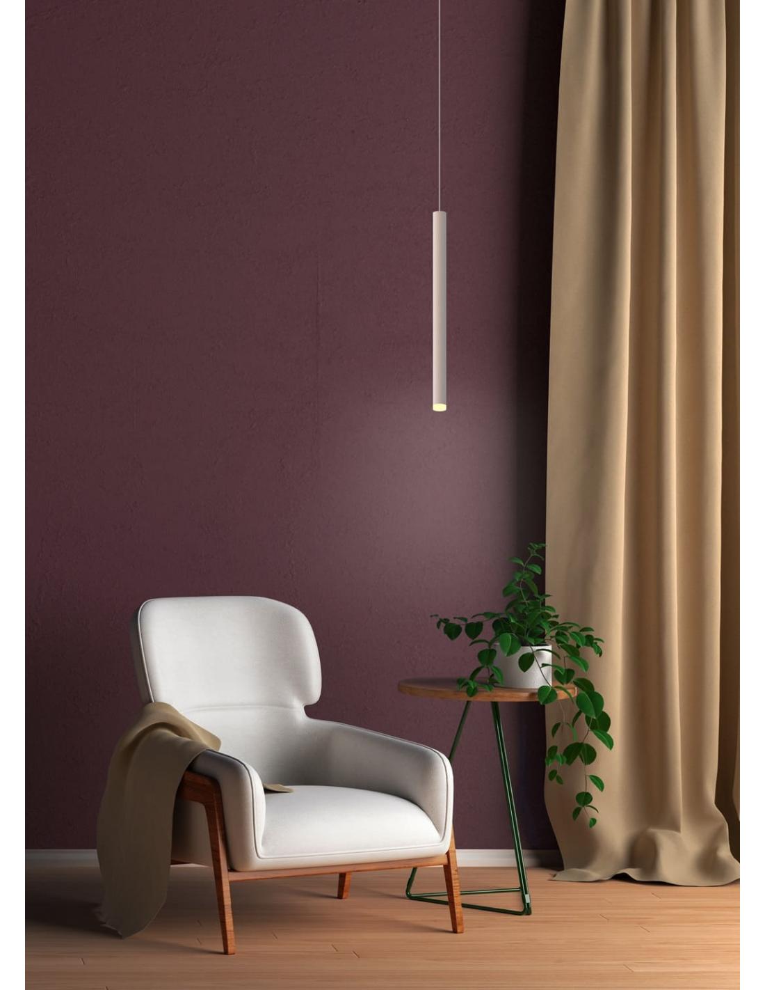 MANTRA CALA Lampada a sospensione nero D.3,5cm H 255 cm
